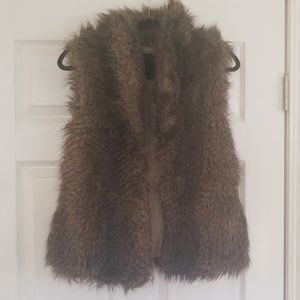 Faux fur vest